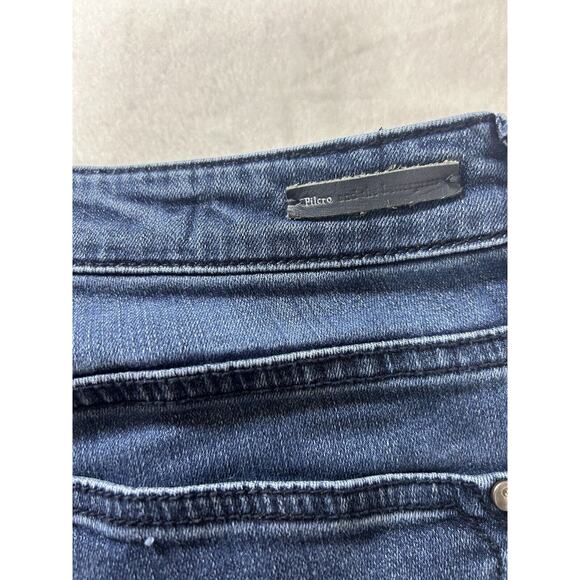 Pilcro And The Letterpress Anthropologie Script Jeans Size 28 Womens Raw Hem Med - Picture 8 of 8